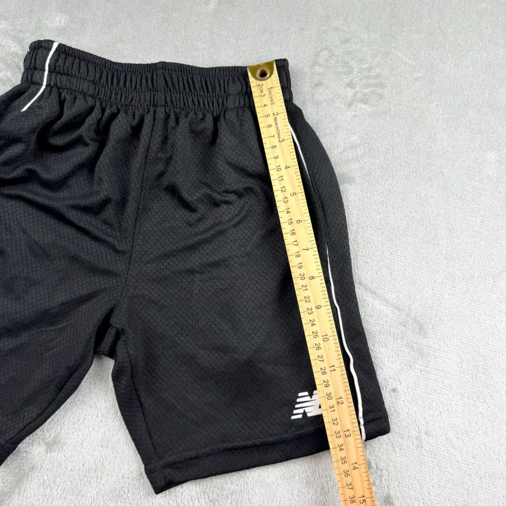 New Balance Kids Black Mesh Athletic Shorts Size 8